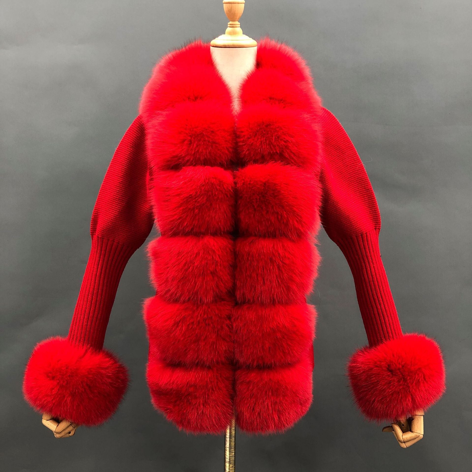 Fox fur coat