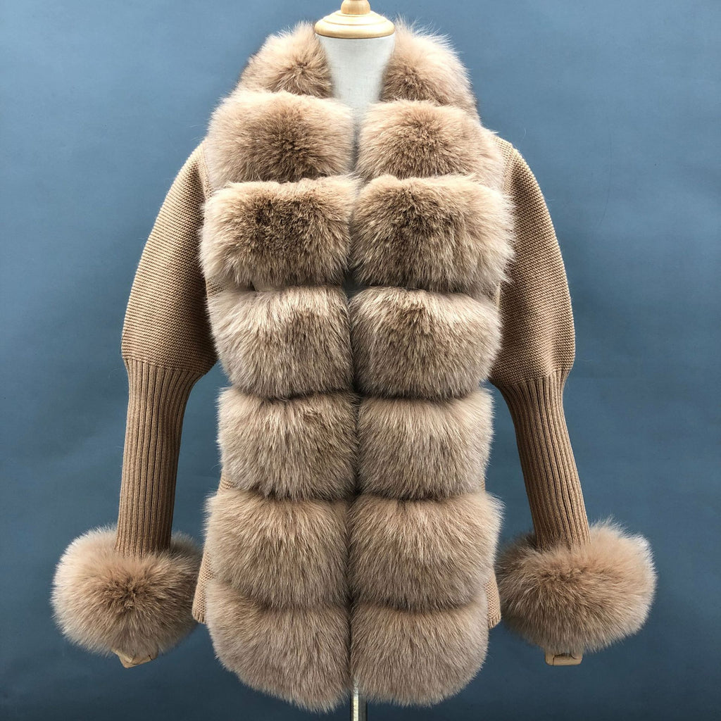 Fox fur coat