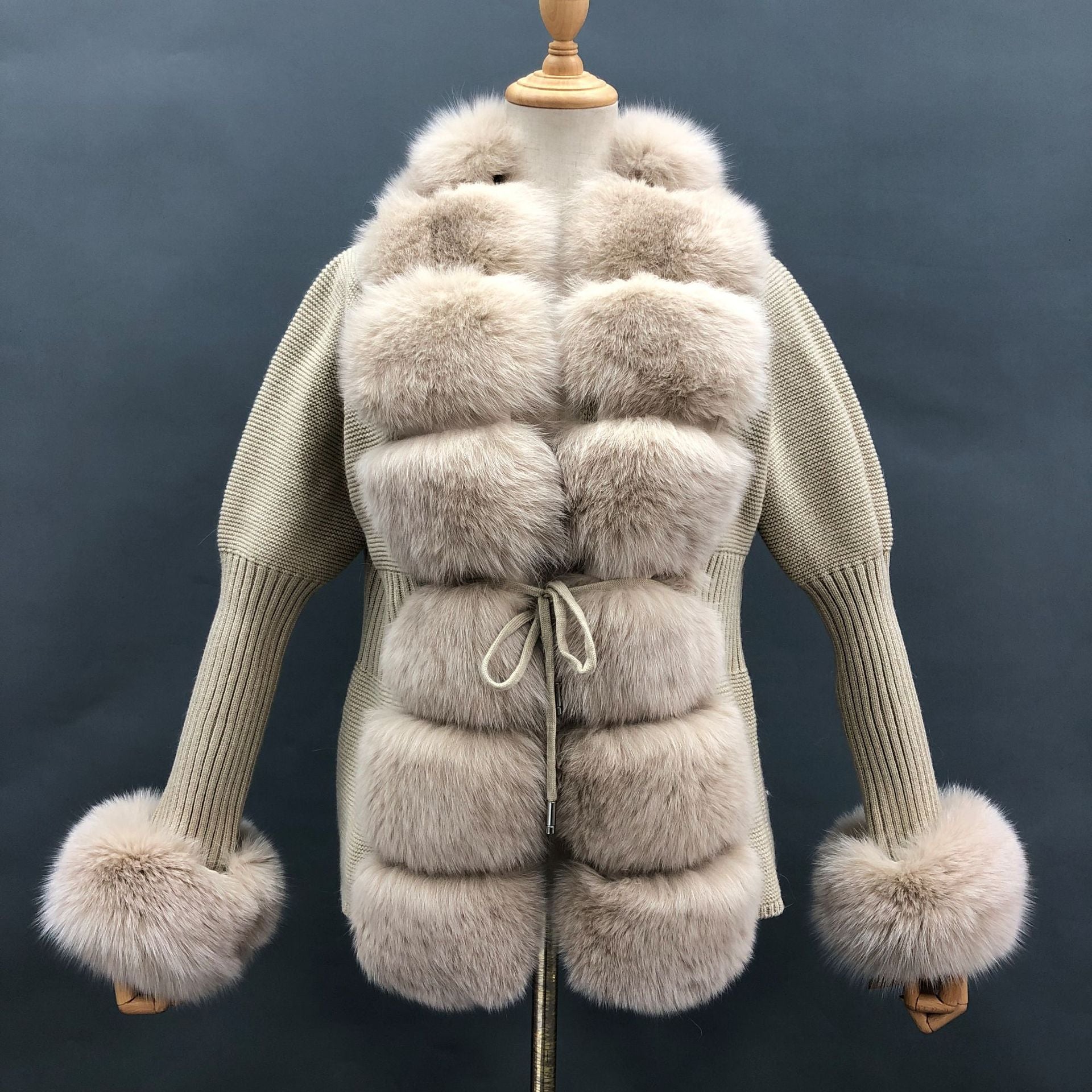 Fox fur coat