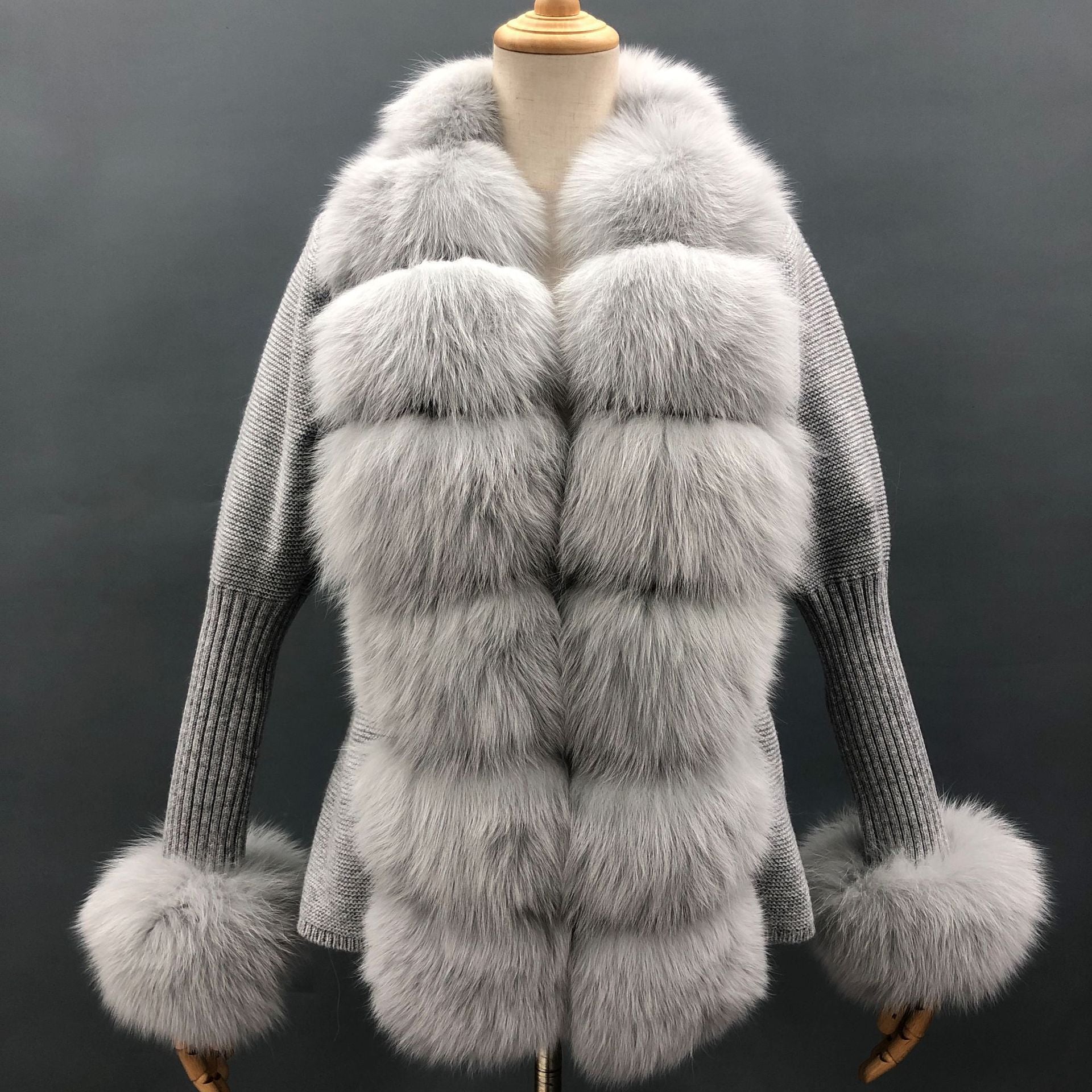 Fox fur coat