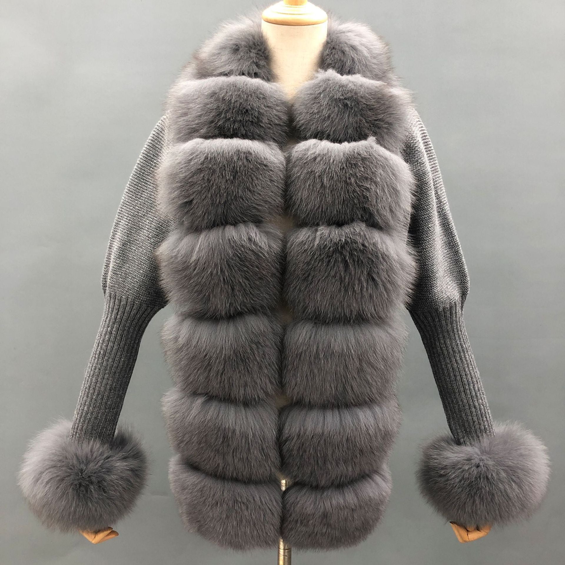 Fox fur coat