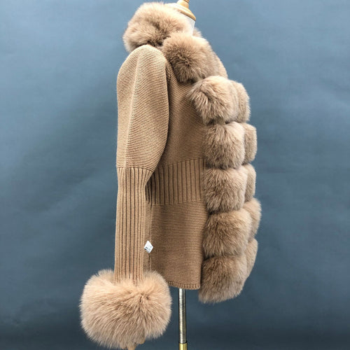 Fox fur coat