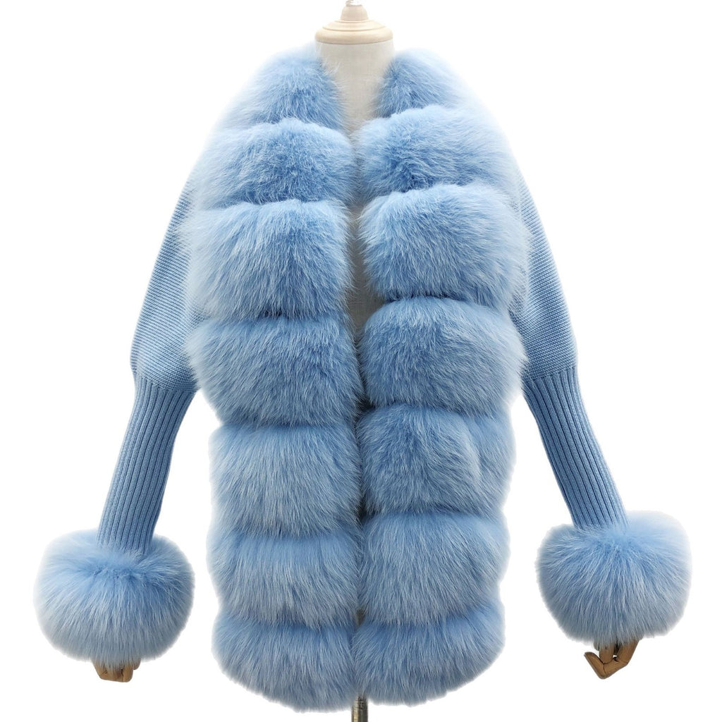 Fox fur coat
