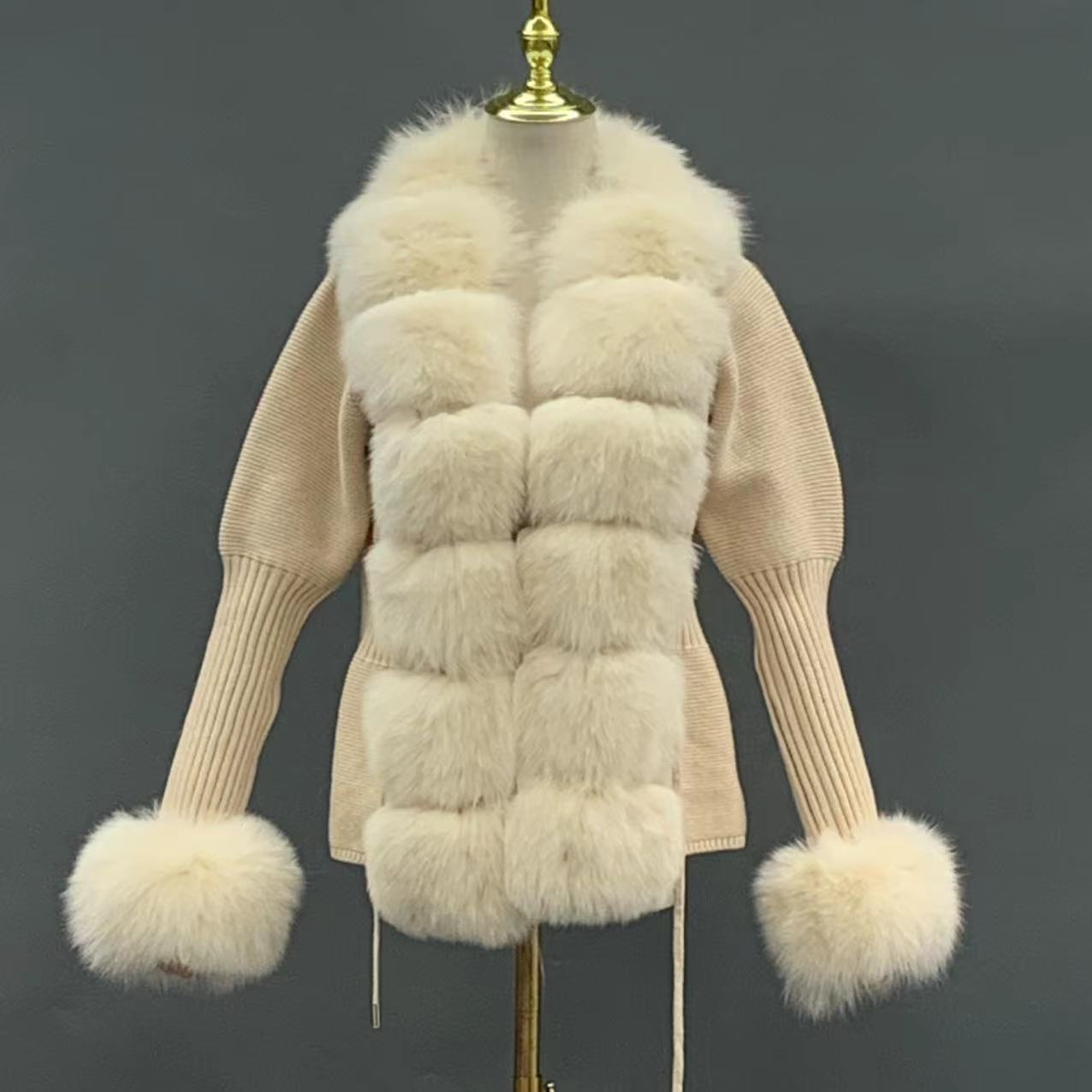 Fox fur coat