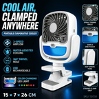 Portable Air Cooler,3-Speed USB Rechargeable Fan
